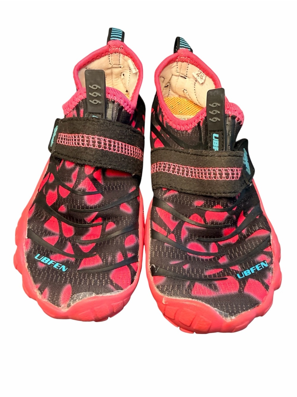 Ubfen Pink 5-Toe Aqua Socks Water Shoes - Size 11